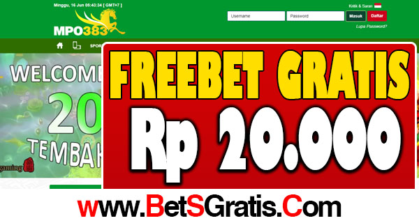 MPO383 - FREEBET 20.000 GRATIS TANPA DEPOSIT