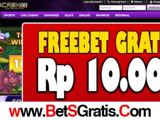 VipCash88 Freebet Gratis 10.000 Tanpa Deposit