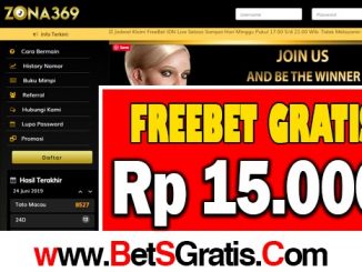 zona369.com - Freebet gratis rp 15.000 tanpa deposit