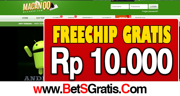 MACANQQ fREEBET GRATIS 10.000 TANPA DEPOSIT