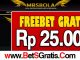 MBSBOLA Freebet Gratis Rp 25.000 Tanpa Deposit