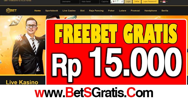 H3Bet Freebet Gratis Rp 15.000 Tanpa Deposit