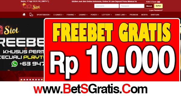 QQ Slot Freebet Gratis Rp 10.000 Tanpa Deposit