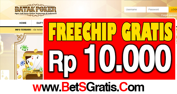 BatakPoker Freechip Gratis Rp 10.000 Tanpa Deposit