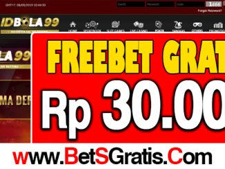 IDBola99 Frebet Gratis Rp 30.000 Tanpa Deposit