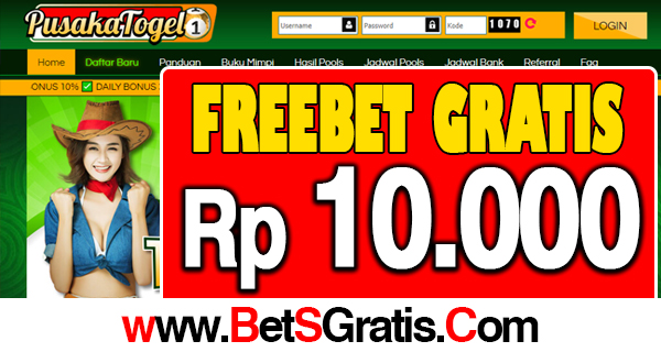 PusakaTogel Freebet Gratis Rp 10.000 Tanpa Deposit