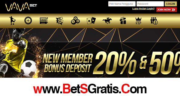 VavaBet Bonus New Member Semua Permainan 100%