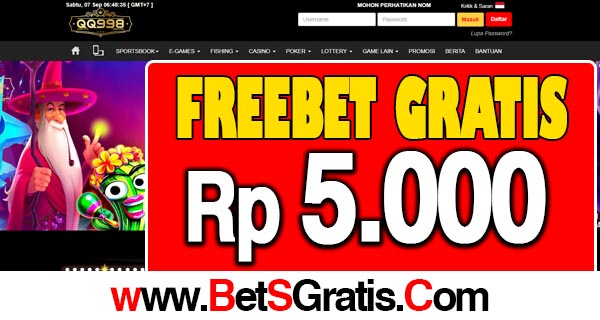 qq998a Freebet gratis rp 5.000 tanpa deposit