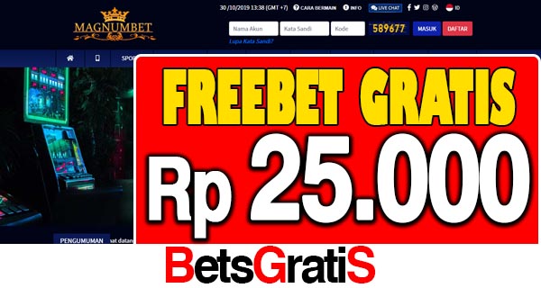 MagnumBet Freebet Gratis Rp 25.000 Tanpa Deposit