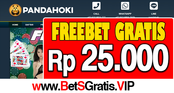 PandaHoki Freebet Gratis Rp 25.000 Tanpa Deposit