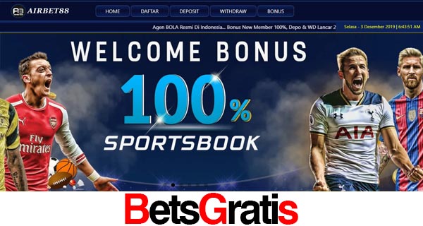 AirBet88 Bonus New Member 100%