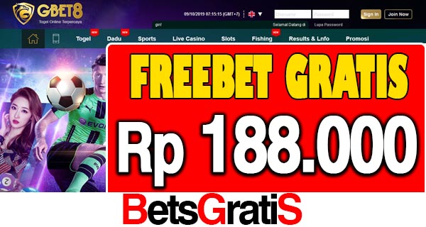 Gbet8 Freebet Gratis Rp 8.000 Hingga Rp 188.000 Tanpa Deposit