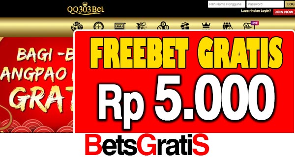 QQ303 Freebet Gratis Rp 5.000 Tanpa Deposit