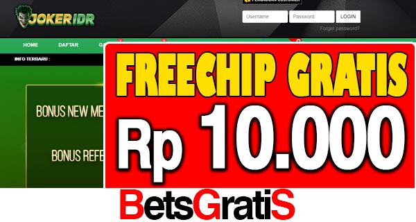 JokerIDR Freechip Gratis Rp 10.000 Tanpa Deposit