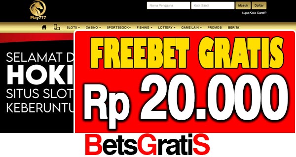 HokiPlay777 Freebet Gratis Rp 20.000 Tanpa Deposit