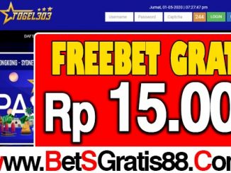 Togel303 Freebet Gratis Rp 15.000 Tanpa Deposit