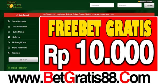 TernakTogel Freebet Gratis Rp 10.000 Tanpa Deposit