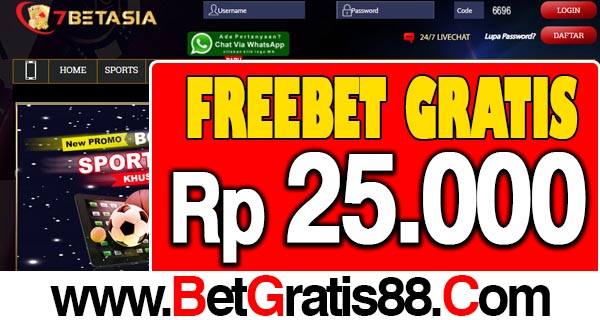 7BetAsia Freebet Gratis Rp 25.000 Tanpa Deposit