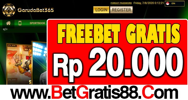 GarudaBet365 Freebet Gratis Rp 20.000 Tanpa Deposit