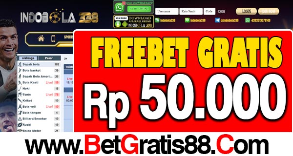 IndoBola338 Freebet Gratis Rp 50.000 Tanpa Deposit