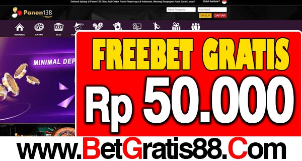 Panen138 Freebet Gratis Rp 50.000 Tanpa Deposit