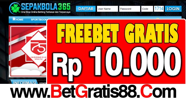 SepakBola365 Freebet Gratis Rp 10.000 Tanpa Deposit