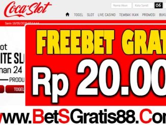 CocaSlot Freebet Gratis Rp 20.000 Tanpa Deposit