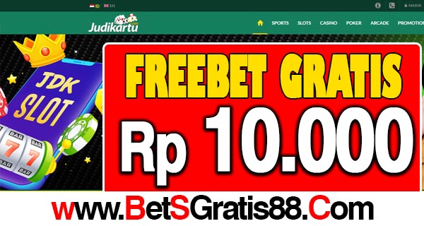 JudiKartu Freebet Gratis Rp 10.000 Tanpa Deposit