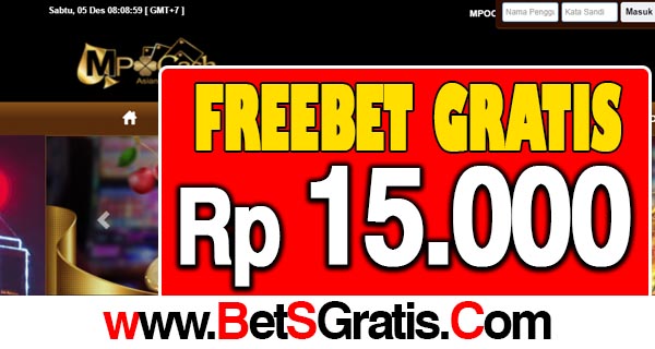 MpoCash Freebet Gratis Rp 15.000 Tanpa Deposit