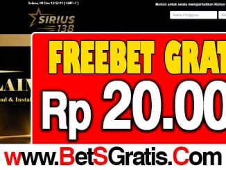 Sirius138 Freebet Gratis Rp 20.000 Tanpa Deposit