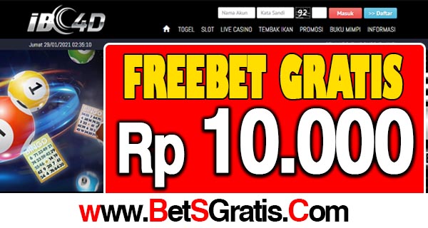 IBC4D Freebet Gratis Terbaru Rp 10.000 Tanpa Deposit