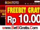 DKIToto Freebet Gratis Rp 10.000 Tanpa Deposit