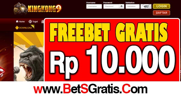 KingKong9 Freebet Gratis Rp 10.000 Tanpa Deposit