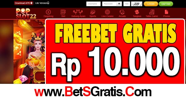 PopSlot22 Freebet Gratis Rp 10.000 Tanpa Deposit