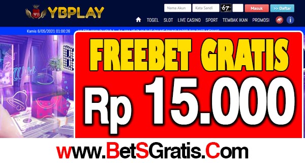 YBPlay Freebet Gratis Rp 15.000 Tanpa Deposit