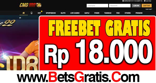 CMD188 Freebet Gratis Rp 18.000 Tanpa Deposit