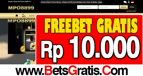 Mpo8899 Freebet Gratis Rp 10.000 Tanpa Deposit