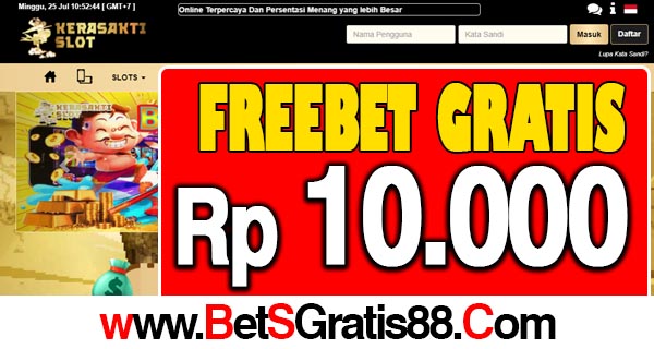 Kerasaktislot Freebet Gratis Rp 10.000 Tanpa Deposit