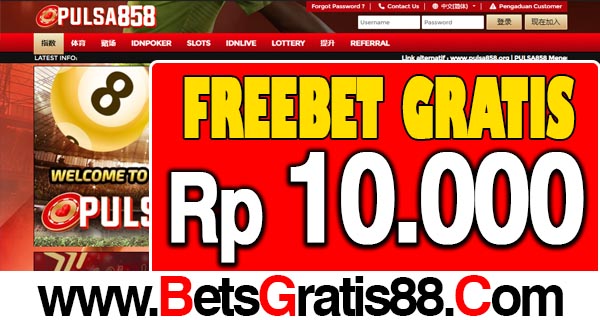 Pulsa858 Freebet Gratis Rp 10.000 Tanpa Deposit