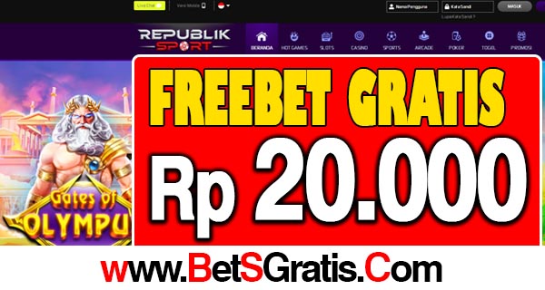 RepublikSport Freebet Gratis Rp 20.000 Tanpa Deposit