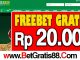 ROB88 Freebet Gratis Rp 20.000 Tanpa Deposit