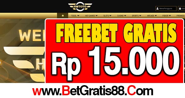 HWToto Freebet Gratis Rp 15.000 Tanpa Deposit