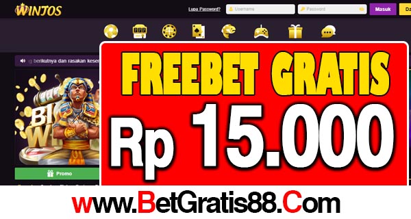 WinJos Freebet Gratis Rp 15.000 Tanpa Deposit