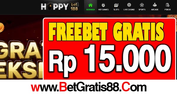 HappyBet188 Freebet Gratis Rp 15.000 Tanpa Deposit