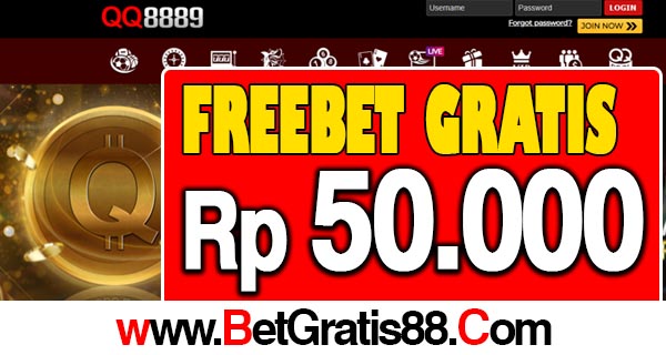 QQ8889 Freebet Gratis Rp 50.000 Tanpa Deposit