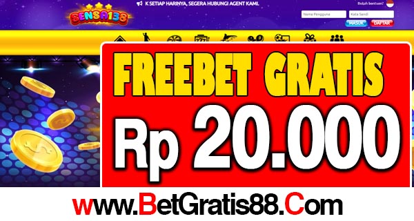 Sensa138 Freebet Gratis Rp 20.000 Tanpa Deposit