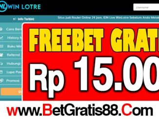 WinLotre Freebet Gratis Rp 15.000 Tanpa Deposit