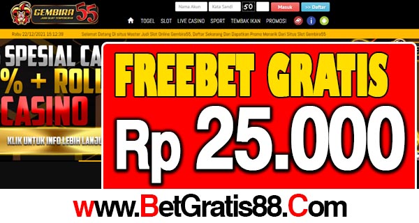 Gembira55 Freebet Gratis Rp 25.000 Tanpa Deposit