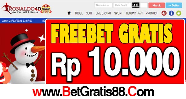 Ronaldo4D Freebet Gratis Rp 10.000 Tanpa Deposit