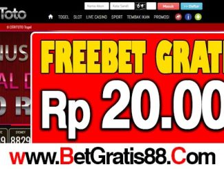 CeriToto Freebet Gratis Rp 20.000 Tanpa Deposit